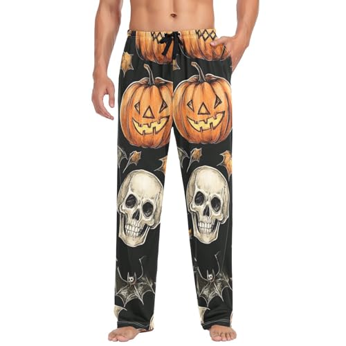 Men's Cotton Pajama Bottoms with Pockets Christmas Pajama Pants Separate Bottom Sleep Lounge Pants