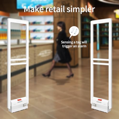 Aoeeki Retail Anti-Theft Equipment Kit,Security Tags Sensor 58Khz Systems Sound Red Light Alarm With 100Pcs Clothing Security Tags Magnet Tool Protection Of Supermarkets Clothing Stores Toy Stores thumb #1