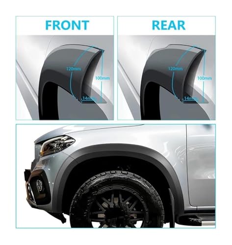 Protege tu Benz X-Class 2017-2023 con aletines de rueda robustos 4
