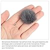 PATIKIL Furry Microphone Windscreen 5mm x 55mm Mic Cover Windshield for Indoor Outdoor Microphone Deep Gray 4 Pack #3