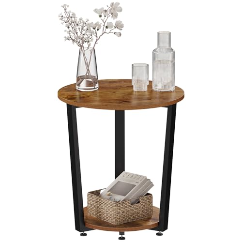 WOLTU Mesa de Centro Redonda