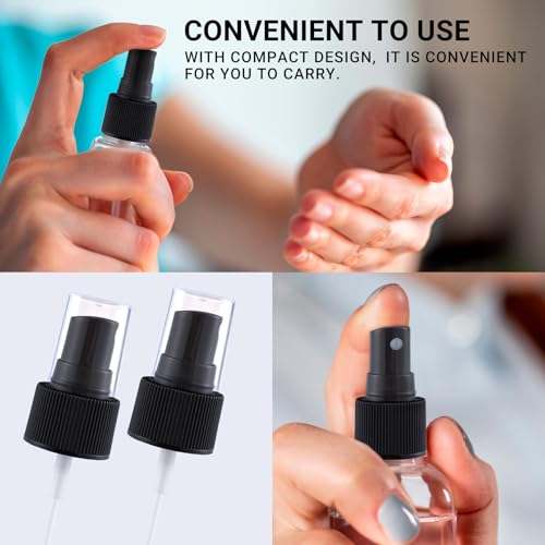 insyison 8pcs Fine Mist Sprayer Caps, Plastic Spray Bottle Nozzle, Nozzle Tops Replacement for Cleaning Solutions- Black3