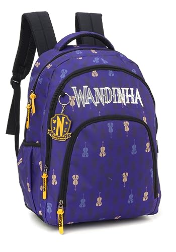 Mochila Feminina notebook juvenil Wandinha 47261 (ROXA)