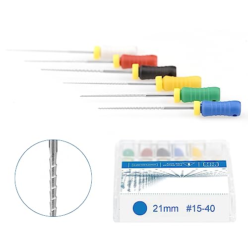 Oubo 6Pcs/Pack Stainless Steel Endo H-File Hand Use Endodontic Files #15 Endo Rotary Files thumb #2