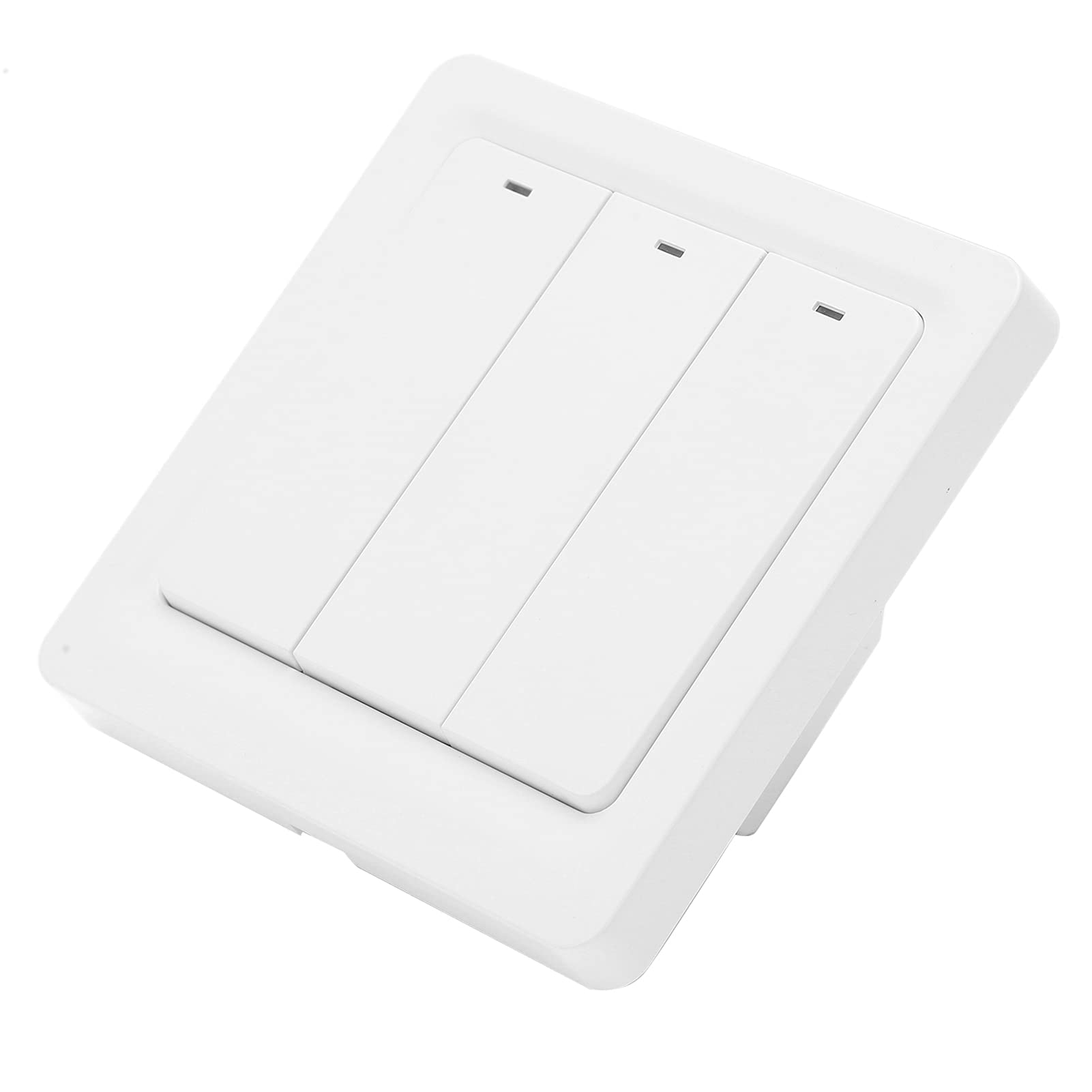 Interruptor de luz inteligente, panel de pared de material de PC de 3 entradas, 600 W, TUYA, WiFi, CA 100‑240 V, para automatización del hogar (WiFi)