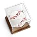 LuxRound Baseball Display Case Softball Holder Memorabilia Autograph Display Box Wooden Base UV Protected Cube Acrylic Trophy Stand Golf Ball Small Ball Tube for Official Size Ball Storage