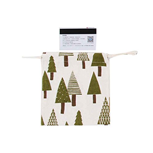 Arichtop Kerstboom Gift Snoep Thee Trekkoord Pouch buggy tas houder, Trekkoord Opbergzakken Organizer Buggy Bag Pocket Houder Container Hop-Pocket