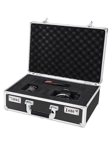 Portapapeles con cerradura de combinación de almacenamiento Portapapeles Maletín Caja resistente Metal de aluminio con asa, Portapapeles de almacenamiento de gran capacidad(29x20.5x10cm)