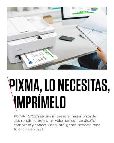 Miniatura 3 de Canon PIXMA TS7550I - Impresora Todo en Uno con Conectividad Wi-Fi, ADF de 35 Hojas y Pantalla OLED de 1,42” | Inalámbrica para Imprimir Fácilmente Desde Tu Smartphone PIXMA Print Plan