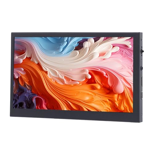Monitor HDMI de 7 Pulgadas, Visualización de 1024x600 IPS, Monitor Portátil HDMI, 160 ° de Visión Completa ángulo de Visualización Ligera LCD LCD Segunda Pantalla para Juegos,