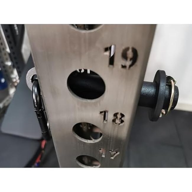 Power Cage Squat Rack Home Gym Accessory, Fits 3x3 Rack with 1 Hole