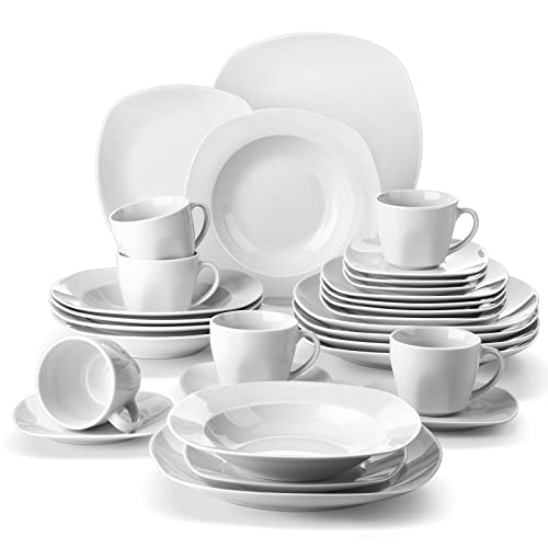 Mäser Chanson Porzellan-Service – 30-teilig Für 6 Personen, Spülmaschinenfest & Modern