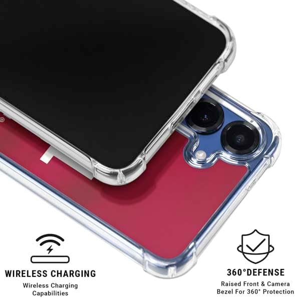 Skinit Clear Phone Case Compatible with Galaxy S25 - Officially Licensed University of Alabama Roll Tide Roll Design
