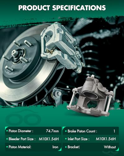 Image of SCITOO 184126 Front Right Disc Brake Caliper Assembly Without Bracket For Cadillac,For Chevy,For GMC