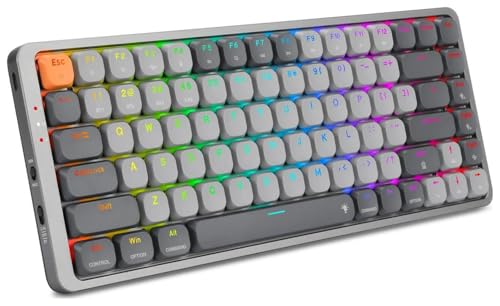 Image of Redragon Gamer Azure Keyboard K652 Grey Triple RGB Connectivity 75%