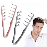 Peigne Texture pour Homme et Femme:Ce peigne texture homme attrape facilement les racines des cheveux pour créer des textures capillaires en relief. Que ce soit pour lisser une frange, optimiser le contour du sommet de la tête ou apporter du volume aux cheveux plats, il vous aide à réaliser rapidement un look naturel et durable, comme si vous sortiez d’un salon professionnel
