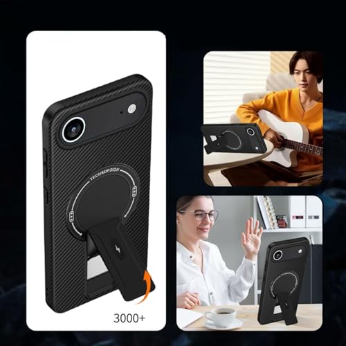 Coque iPhone 17 Air MagSafe pour visionner vos vidéos avec support carbone