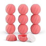LONGWAY 0.24Oz (7ml) Empty Lip Balm Sphere Containers | Screw Cap Lipstick Tubes/Chapstick Tubes/Chapstick Holder for Lip Gloss & BPA FREE (Pack of 10, Pink)