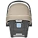Peg Perego Primo Viaggio Lounge - Reclining Rear Facing Infant Car Seat - Includes Base with Load Leg & Anti-Rebound Bar - for Babies 4 to 30 lbs - Made in Italy - Vanilla Blend (Black & Cream)