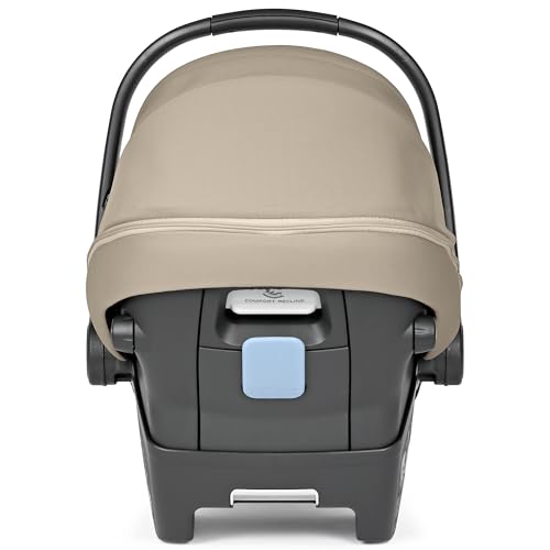 Image of PEG Primo Viaggio Lounge - Rear Facing Infant Car Seat - Vanilla Blend | Reclining Rear Facing Infant Car Seat, Includes Base with Load Leg & Anti-Rebound Bar, for Babies 4 to 30 lbs, Made in Italy