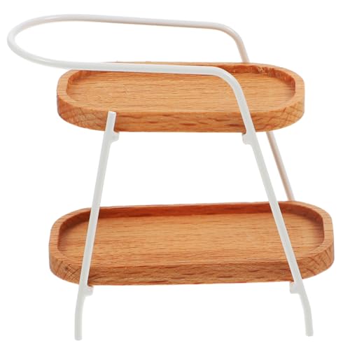 SOESFOUFU Miniatur Holzregal Für Pflanzen Puppenhaus Zubehör Dekorativer Stauraum Für Mini-gärten Leicht Und Platzsparend Für Sammler Spielzeug-Dekoration