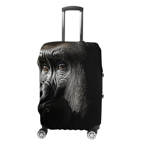 An Adult Gorilla Luggage Cover Elastic Suitcase Protector Case Anti-Scratch Washable Baggage Covers Protector For Traveling, Aircraft Consignment L