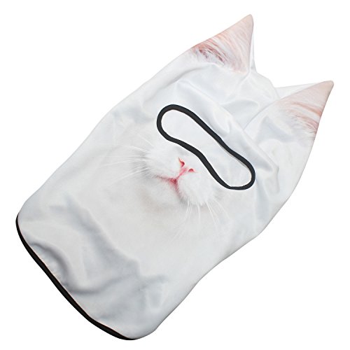 Image of WTACTFUL 3D Animal Ears Balaclava, Breathable Face Mask for Halloween