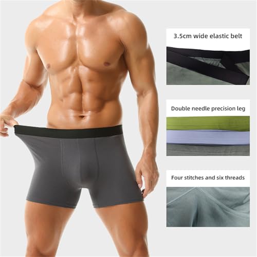 Octipa Men's Ultra-Absorbent Incontinence Boxer Briefs, Octipa Mens Incontinence Underwear, Reusable Leak Proof Underwear (Light Gray,Medium)3