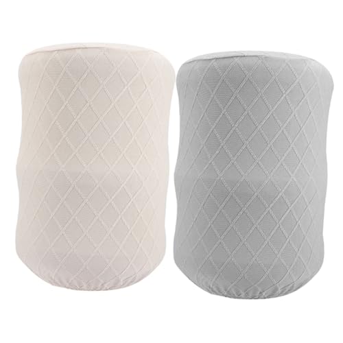 Angoily 2 piezas Cubierta para Dispensador de Agua de Tela Resistente y Fácil de Limpiar Protección Antipolvo para Garrafas y Barriles de Beige y Gris Decoración Rústica para Hogar