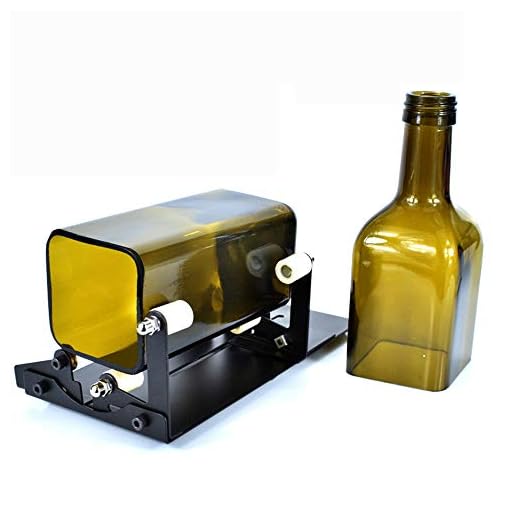 LXB Glass Bottle Cutter, Square and Round Bottle Cutting Machine, Wine Bottles and Beer Bottles Cutter Tool with Accessories Tool Kit for Making Glass Candle Holder, Vase, Chandelier