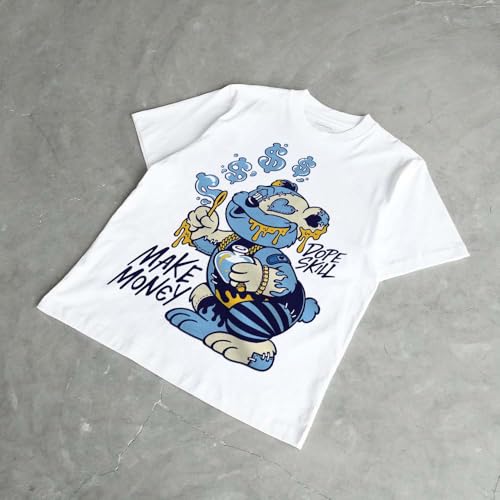 Image of DopeSkill Graphic Tee Streetwear Hip Hop Hypebeast Street Style Unisex T-Shirt Sneaker Colour Matching Shirts Cute Graphic
