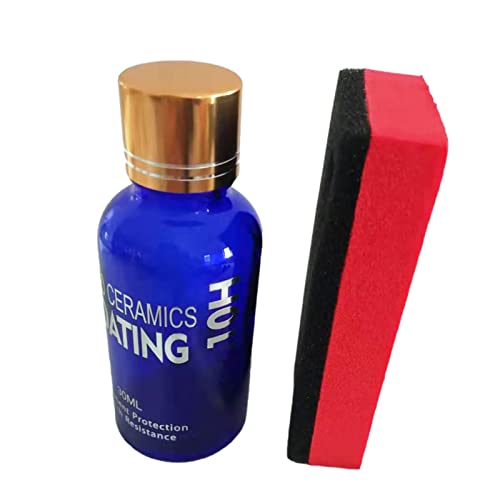 TOWN Revestimiento cerámico 10H para coche, revestimiento de nanorrevestimiento, revestimiento de pulido de coche, Quick Coat Car Wax Polish Super Ceramic Coating Hydrophob con esponja y paño