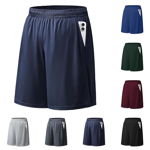 tacniseyw Pantaloncini sportivi da uomo elasticizzati in vita pantaloncini da basket larghi leggeri ad asciugatura rapida pantaloni elasticizzati in vita con tasche Pantaloni sportivi sportivi attivi