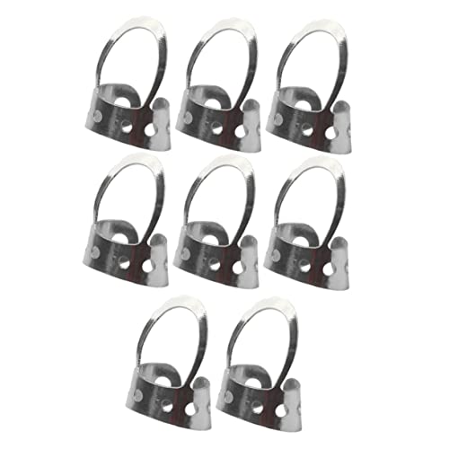 ifundom 8個可能なサムピック ステンレス製 バンジョー ギター用 フィンガースル演奏に 開放型デザインで弦の感触を重視したメタルピック