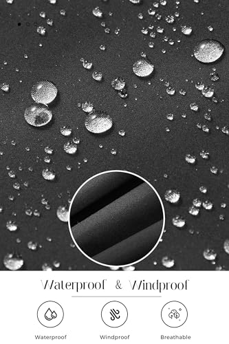 wantdo Girls Winter Coat Waterproof Windbreaker Snow Ski Jacket Warm Thick Rain Coats Kids Jacket with Removable Hood3