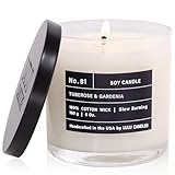 Lulu Candles | Tuberose & Gardenia | Luxury Scented Soy Jar Candle | Hand Poured in The USA | Highly Scented & Long Lasting (6 Oz.)