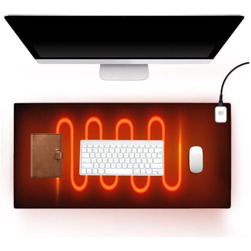 Lntyq Tapis De Souris Sous Main 80x33CM Avec Fonction Chauffante