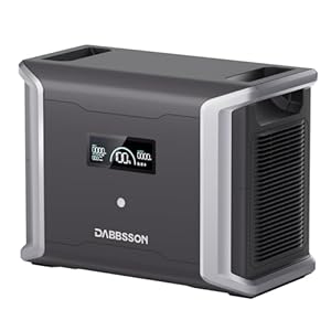 Dabbsson Portable Extra Battery DBS1700B, 1700Wh Capacity, Expand DBS1300 Portable Power Station up to 3030/4730Wh for Camping, Home Backup, Emergency, RV