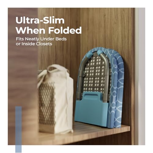 Image of Lifelong Table Top Ironing Board | Compact & Foldable Ironing Stand with Heat-Resistant Cover | Portable Mini Ironing Table for Small Spaces, Dorms, and Laundry Rooms