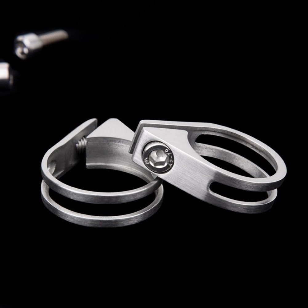 Collier de serrage pour tige de selle de vélo en alliage Ti 31,8 mm 34,9 mm (34,9)