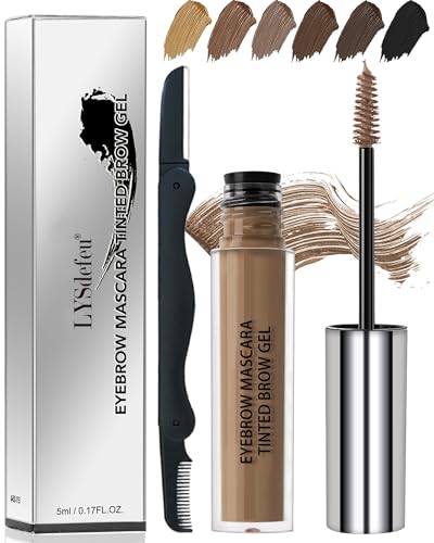 Gel Sourcils Waterproof Kit-Marron Mascara Volume Teinte Longue Duree,Eye Brow Cream Pour Sourcils Et Cils Pleins Et Formes,Professionnelle De Teinte De Sourcil,Eyebrow Glue Avec Peigne A Sourcils-03