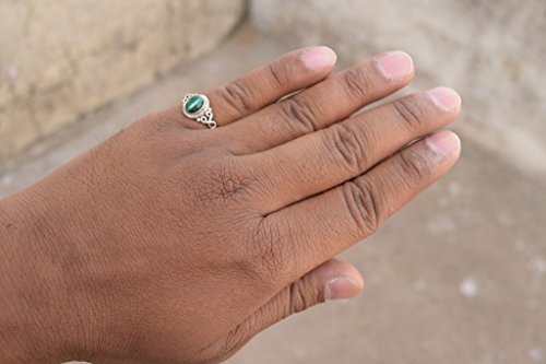 Malachite Stone Ring 925 Sterling Silver Statement Ring For Women Handmade Rings Gemstone Christmas Promise Ring Size US 11 Gift For Her3