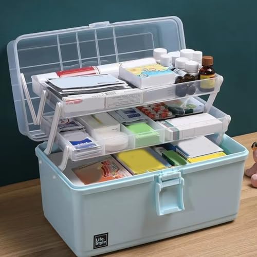 Boîte médicale domestique multicouche de grande capacité pour rangement - 4