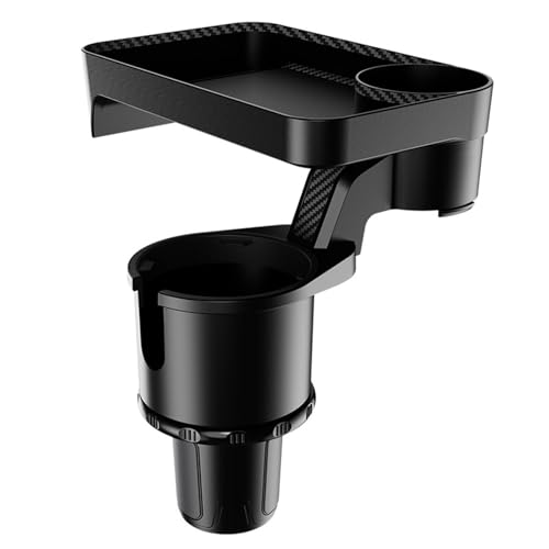 Bandeja portavasos para carro con base ajustable y rotación 360° miniatura 1