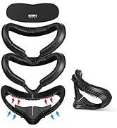 KIWI design Facial Interface Foam Ersatz kompatibel mit Quest 2 (5 in 1 Set Zubehör)（Abstandhalte...