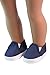 American Fashion World Red White and Blue Canvas Slip-Ons for 18-Inch Dolls | 3 Pack | Premium Quality & Trendy Design | Dolls Shoes | Shoe Fashion for Dolls for Popular Brands