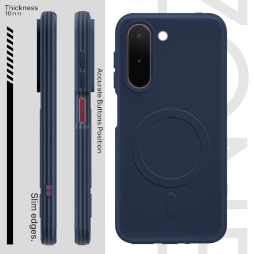 Image of Outlouders Back Cover for OnePlus N6x | Soft Matte Silicone | Slim Fit | Magnetic-Safe Logo Design (Magnetic-Safe Not Compatible) | Shockproof | Camera Protection Bumper Case (Blue)