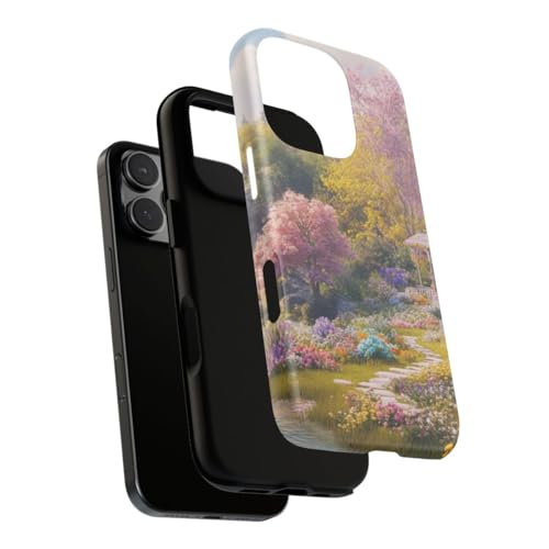 Cottage de jardin fleuri coque iPhone 16 Pro rigide mate - 3
