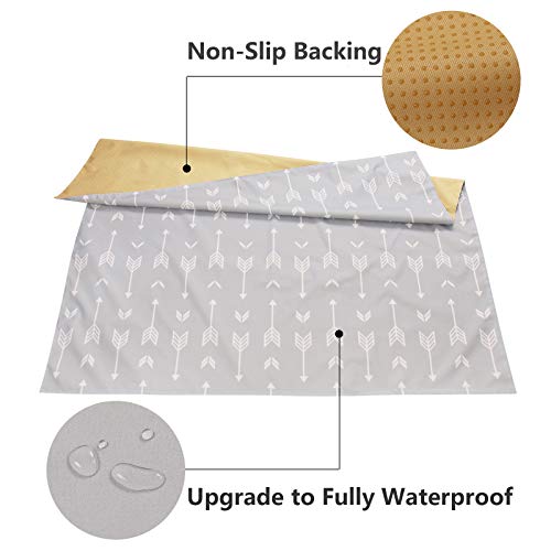 51" Splat Mat For Under High Chair/Arts/Crafts, Womumon Baby Washable Spill Mat Waterproof Anti-Slip Floor Splash Mat, Portable Play Mat And Table Cloth (Arrow, 51") #TOP1