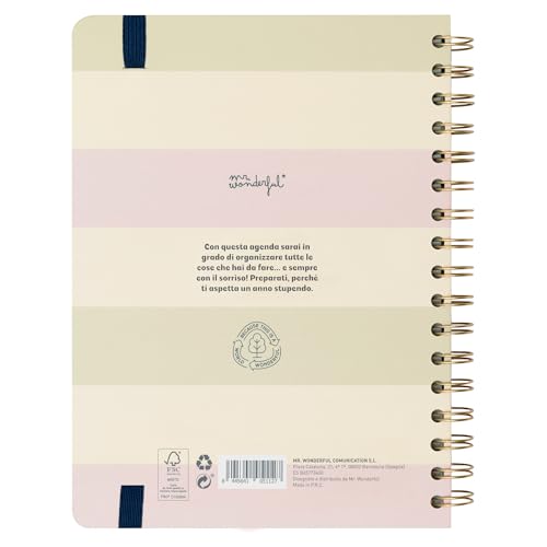 Mr. Wonderful 2025 Planner - A5, 17 x 22.6 x 2.1 cm, 160 Pages, Strips, Horizontal Lines, Adult, Office Product - Image 3